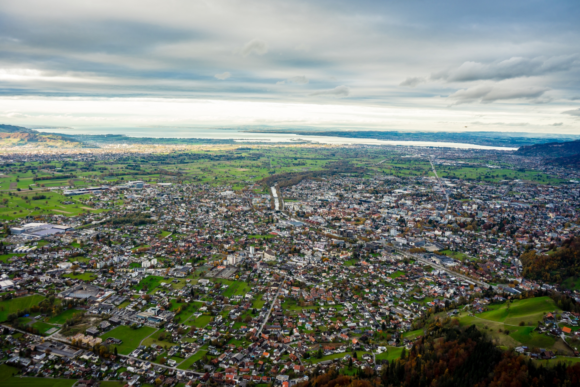 Stadt von oben