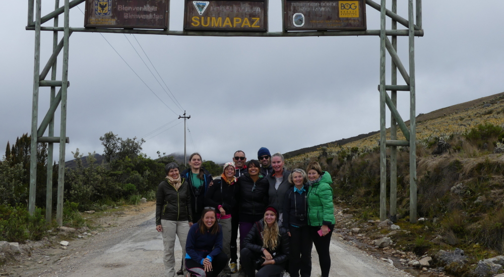 Delegationsgruppe Besuch dem Páramo del Sumapaz in Bogotá. 2017